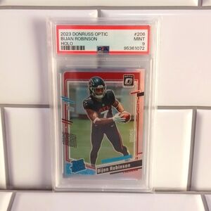 2023 DONRUSS OPTIC BIJAN ROBINSON HOLO #206 PSA 9